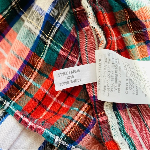 Crewcuts Ruffle Peplum Top in Snowy Stewart Tartan - Picture 9 of 9